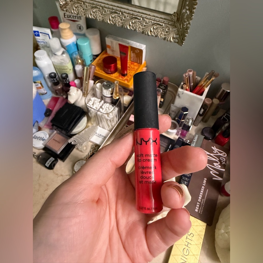 NYX Soft Matte Lip Cream in Bold Red